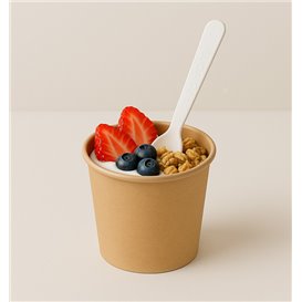Cucchiaino in Carta da Caffè Bianca 11,5cm (50 Pezzi)