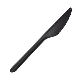 Coltello Riutilizzabile in PP Nero 17,8cm (50 Pezzi)