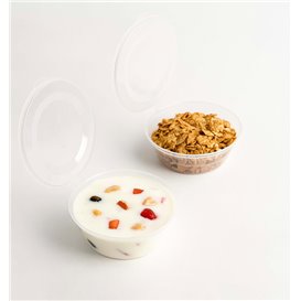 Contenitore per Salse con Coperchio Cerniera in Plastica PP 6Oz/180ml (1.000 Pezzi)