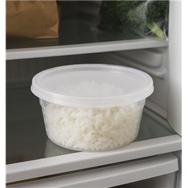 Contenitore in Plastica PP con Coperchio Trasparente “Deli Range” 360ml (40 Pezzi)