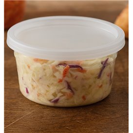 Contenitore in Plastica PP con Coperchio Trasparente “Deli Range” 360ml (40 Pezzi)