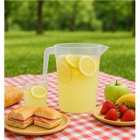 Caraffa in Polipropilene Trasparente 1.000ml (10 Pezzi)