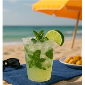 Bicchiere da Mojito Infrangibile Riutilizzabile in PP Trasparente 480ml (10 Pezzi)