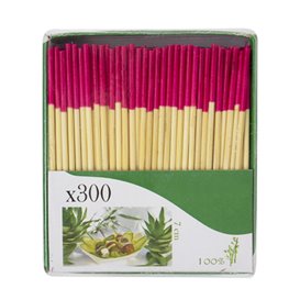 Stecchini in bambù Punta Fucsia 7cm (300 Pezzi)