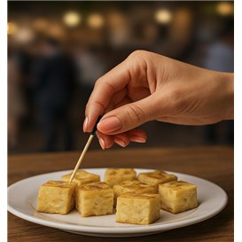 Stecchini in bambù Punta Nera 7cm (300 Pezzi)