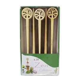 Stecchini in bambù Albero della Vita 12cm in scatola (50 Pezzi)