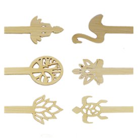 Stecchini per Hamburger in Bambù 12 cm (50 Pezzi)