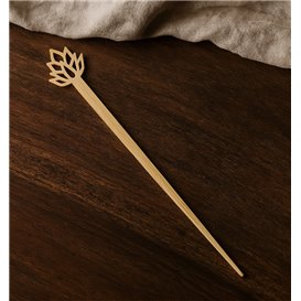 Stecchini in bambù Fiori di Loto 12cm (50 Pezzi)