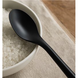 Cucchiaino Riutilizzabile in PP Nero 12,4cm (1.000 Pezzi)