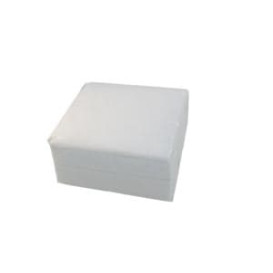 Tovagliolo di Carta 30x30 1 Veli Bianco (100 Pezzi)