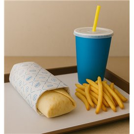 Carta Antigrasso Eco Blu 30x30cm (1.000 Pezzi)