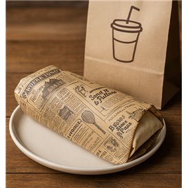 Carta Antigrasso Kraft Times 28x34cm (1.000 Pezzi)