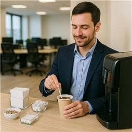 Palette di CPLA per Caffè Bianche 13cm (100 Pezzi)