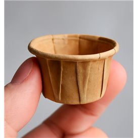 Contenitore di Carta Plisato Kraft di 30ml (5000 Pezzi)