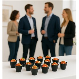 Bicchiere Degustazione Riutilizzabile PS "Punto" Nero 60ml (750 Pezzi)