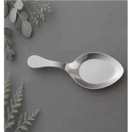 Cucchiaino Plastica per Salsa Argento 10 cm (500 Pezzi)