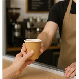 Bicchiere Carta 9Oz/290ml Kraft Ø8,0cm (1.000 Pezzi)
