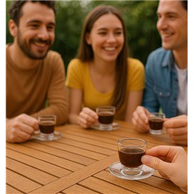 Tazza Riutilizzabile SAN “Espresso” Trasparente 80ml (36 Pezzi)