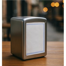 Tovagliolo di Carta "Zigzag" Bianco Decorato 14x14cm (25.000 Pezzi)