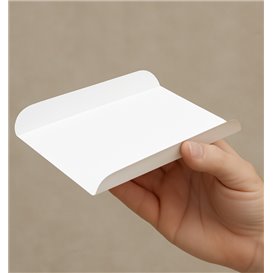 Vassoio di Carta Bianco per Gaufres 13,5x10cm (100 Pezzi)