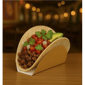 Contenitori di Carta per Tacos 13,5x2,5x6cm (1000 Pezzi)