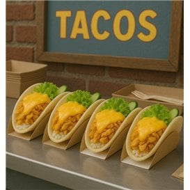 Contenitori di Carta per Tacos 13,5x2,5x6cm (1000 Pezzi)