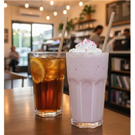 Cannuccia Dritta Carta Negrae Imbustata Kraft Ø8mm 20cm (100 Pezzi)