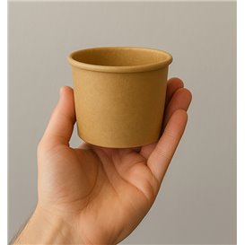 Contenitore Cartone Kraft per salse 100ml Ø7,3cm (1.000 Pezzi)