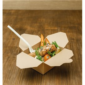 Scatola in Cartoncino Bamboo Kraft 10,7x9x6,5cm 700ml (400 Pezzi)