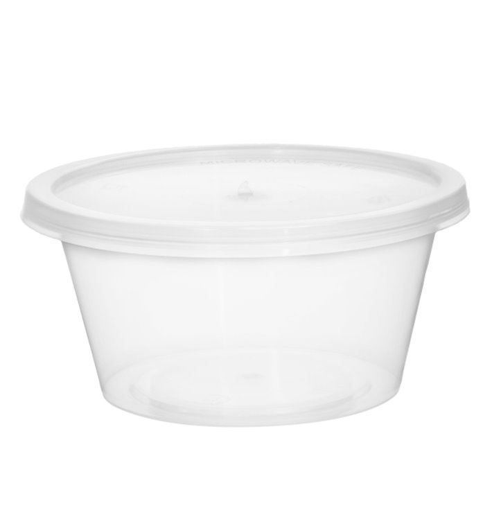 Contenitore per Salse in PP Trasparente con Coperchio 60ml (100 Pezzi) Contenitore per Salse in PP Trasparente con Coperchio 60ml (100 Pezzi)