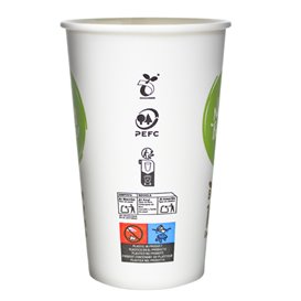Bicchiere di Carta e PLA Bioware® 18Oz/540ml Ø9,0cm (50 Pezzi)