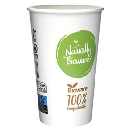Bicchiere di Carta e PLA Bioware® 18Oz/540ml Ø9,0cm (50 Pezzi)
