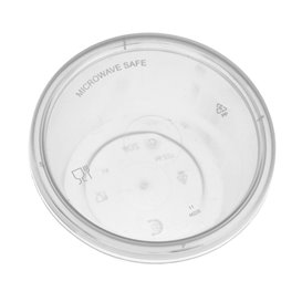 Contenitore per Salse in PP Trasparente con Coperchio 120ml (100 Pezzi)