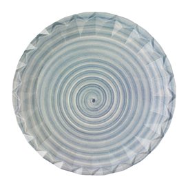 Piatto di Carta Decorato di Cerámica “Bali” Ø18cm 290g/m² (50 Pezzi)