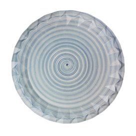Piatto di Carta Decorato di Cerámica “Bali” Ø23cm 345g/m² (450 Pezzi)