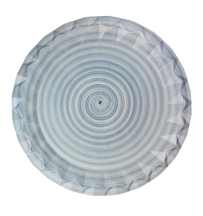 Piatto di Carta Decorato di Cerámica “Bali” Ø23cm 345g/m² (450 Pezzi)