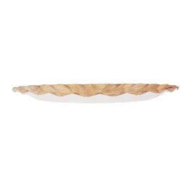 Piatto di Carta Decorato di Legno “Bali” Ø18cm 290g/m² (50 Pezzi)