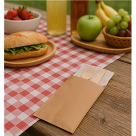 Busta Portaposate Kraft 9x24cm (125 Pezzi)