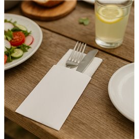 Busta Portaposate Bianca 9x24cm (125 Pezzi)