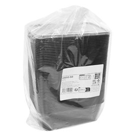 Contenitore Rettangolare in PP Nero 750ml 17,6x12,4x6cm (500 Pezzi)
