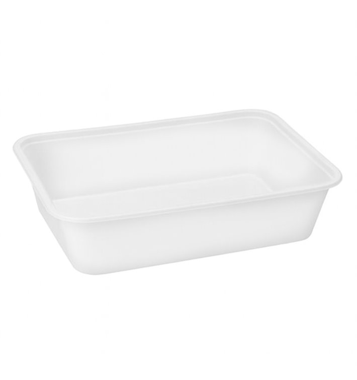 Contenitore Rettangolare in PP Bianco 17,4x11,6x3,5cm (25 Pezzi)