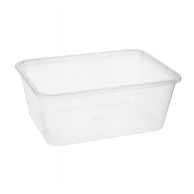 Contenitore Rettangolare in PP Trasparente 1.000ml 17,4x11,5x8cm (25 Pezzi)