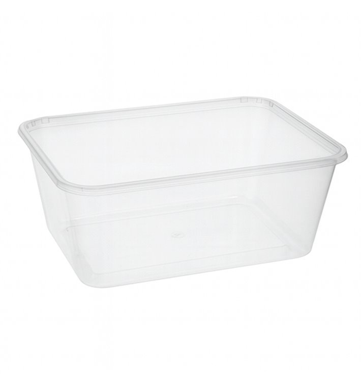 Contenitore Rettangolare in PP Trasparente 1.000ml 17,4x11,5x8cm (500 Pezzi) Contenitore Rettangolare in PP Trasparente 1.000ml 17,4x11,5x8cm (500 Pezzi)
