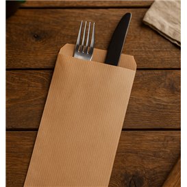 Busta Portaposate Kraft Vergata 11x24cm (1.000 Pezzi)