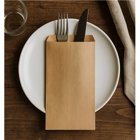 Busta Portaposate Kraft Vergata 11x24cm (1.000 Pezzi)