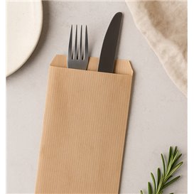 Busta Portaposate Kraft Vergata 11x24cm (1.000 Pezzi)