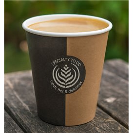 Bicchiere di Carta Eco Cupmatic 6Oz/192ml Ø7,0cm (100 Pezzi)