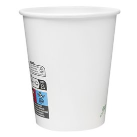 Bicchiere di Carta Bianco 8Oz/240ml Ø8,0cm (1.000 Pezzi)