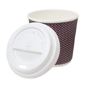Coperchio con Foro per Bicchiere Bianca Ø6,2cm (50 Pezzi)