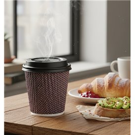 Coperchio con Foro per Bicchiere 4Oz Bianca Ø6,2cm (1.000 Pezzi)